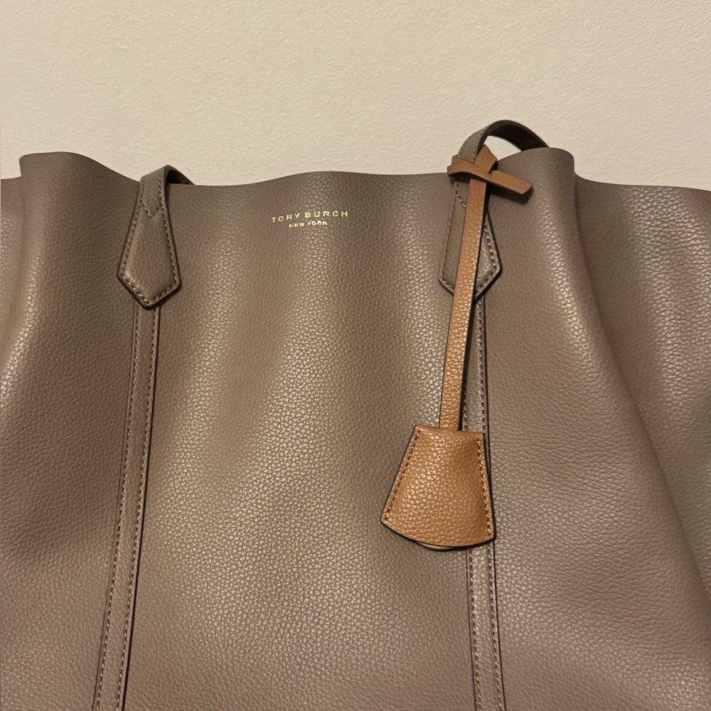 Tory Burch Taupe Leather Tote